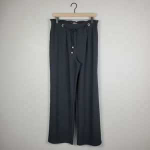 89th and Madison Black Tie Pants Large